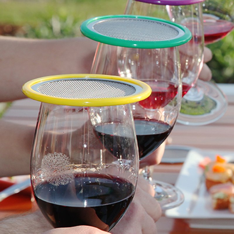 thewineguard's tweet photo. Tired of trying to guard your wine from fruit flies, wasps or airborne debris? Create your own no-fly-zone with WineGuards! Just sit back and relax between sips and let your wine breathe.

https://t.co/morxwT4NRZ https://t.co/TPMYUlmWvQ