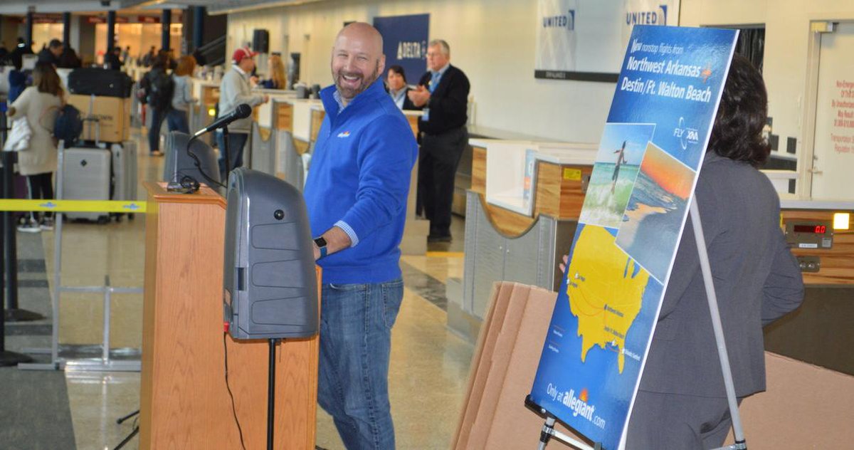 RT <a href="/nwarkcouncil/">Northwest Arkansas Council</a> <a href="/Allegiant/">Allegiant Air</a> Steps Up at XNA, Starts Northwest Arkansas-to-Destin Flights on June 6 - sot.ag/7k7mk