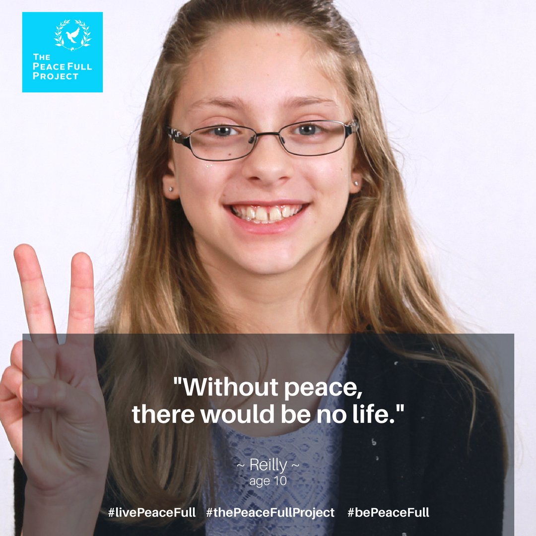 peacefullproj's tweet photo. "Without peace there would be no life." ~Reilly, 10
#livePeaceFull #bePeaceFull #thePeaceFullProject
#peace #forallkind #activism #dogood #causes #change #socialgood #4change #humanrights #humanity https://t.co/MIcbiPVL5O