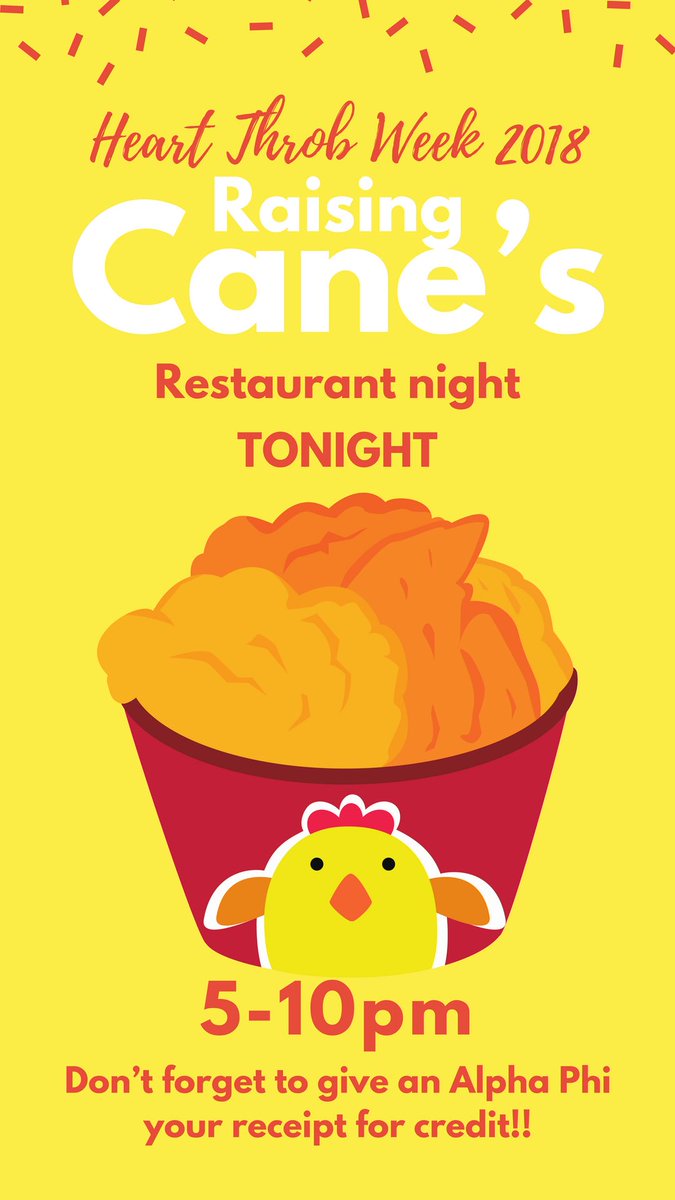Make sure to tell the cashier that you are here for Alpha Phi!!