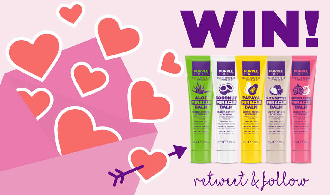 PurpleTreeSkin's tweet photo. β€οΈ Happy #ValentinesDay β€οΈ
RT & FOLLOW for a chance to #WIN a set of 5 #MiracleBalms for you & your bestie to share. Good Luck! https://t.co/iUXNu8SoPj
#competition #giveaway #winitwednesday #veganfriendly https://t.co/jDy8fKqSxN
