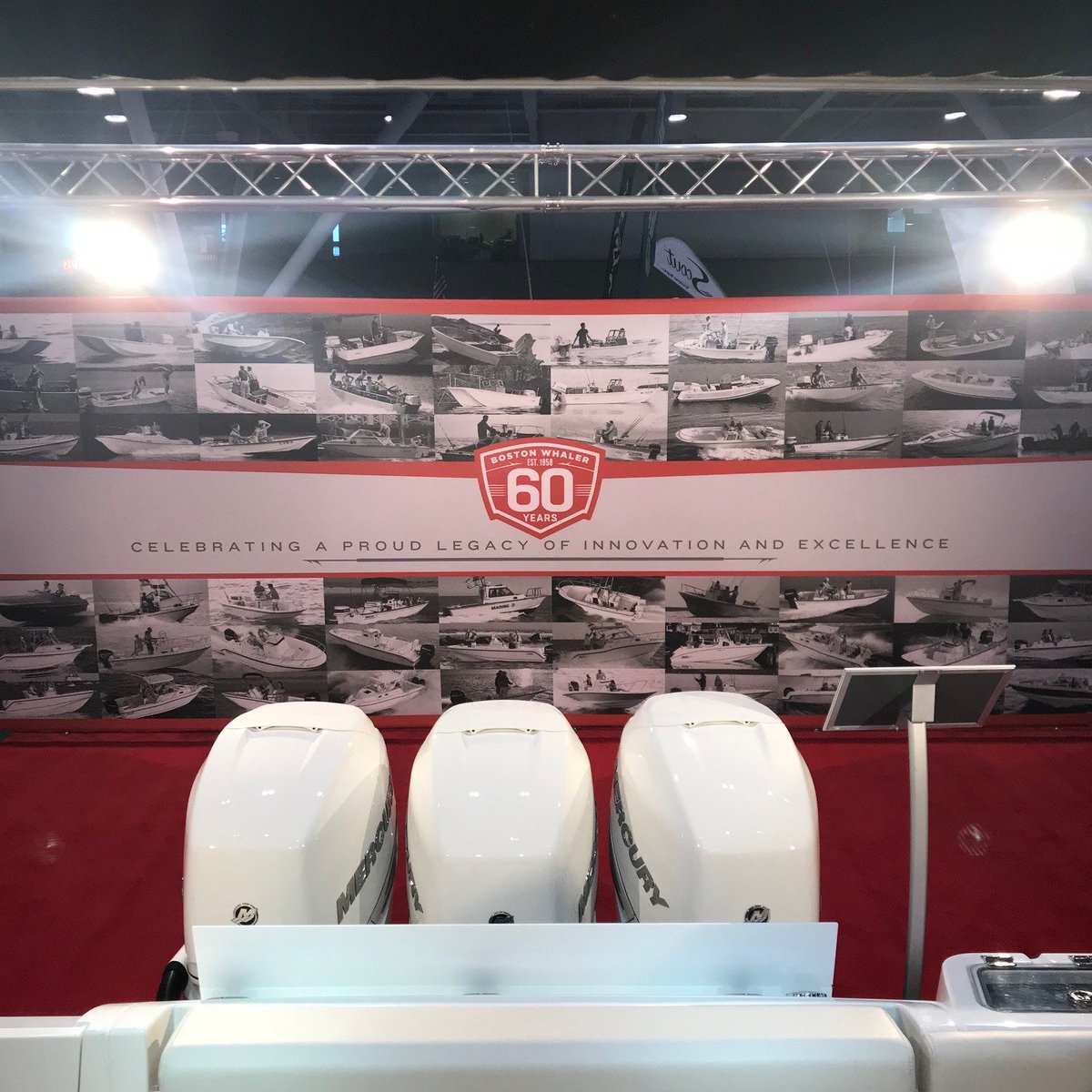 MarineMax's tweet image. We had a great time at the @NEBoatShow celebrating the 60th anniversary of @Boston_Whaler !