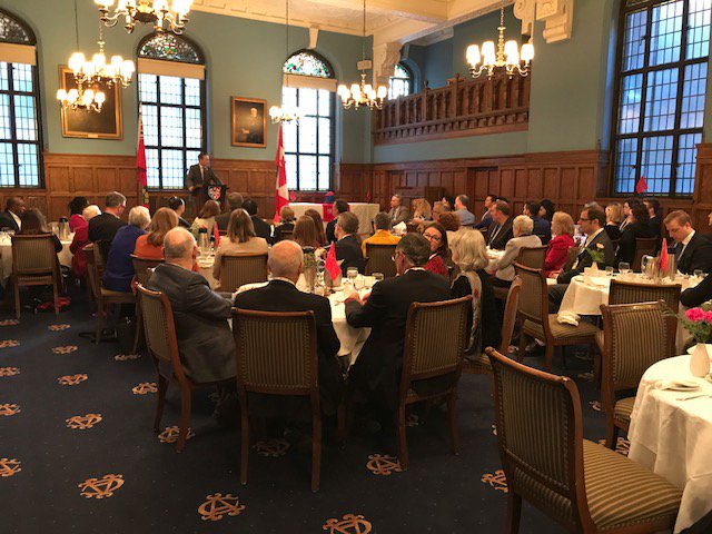 Always a joy to be with the Acadia alumni &amp; friends. Attended breakfast @ Albany Club to discuss recent events w a biz friendly audience. Special thanks to Chancellor Libby Burnham