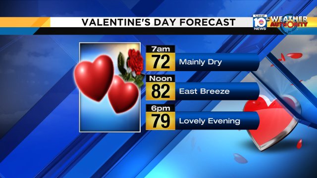 Here's a Valentine's day forecast that could melt some hearts.. or chocolate! Enjoy the warmth South Florida! https://t.co/r74bb64oK6