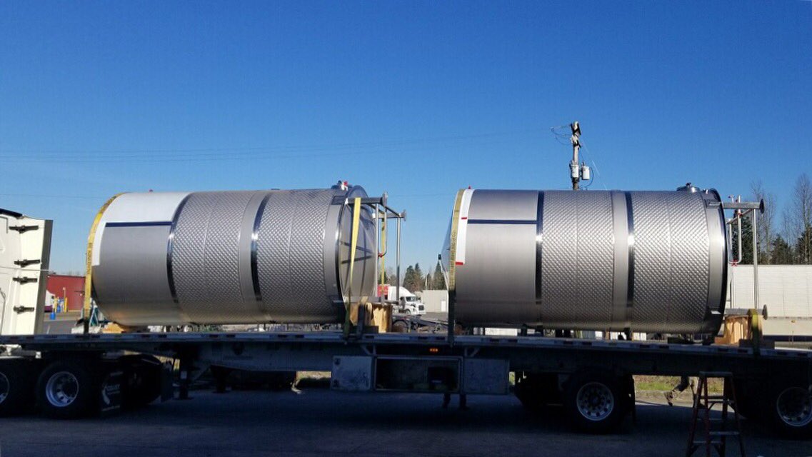 Pioneer Tank&Vessel (@pioneervessel) on Twitter photo Perfect day to ship some tanks 👌🏼 <a href="/wildcraftcider/">WildCraft CiderWorks</a>
#americanmade #stainlesstanks #cidertanks #welding #metalfab #craftcider #oregoncider Perfect day to ship some tanks 👌🏼 <a href="/wildcraftcider/">WildCraft CiderWorks</a>
#americanmade #stainlesstanks #cidertanks #welding #metalfab #craftcider #oregoncider
