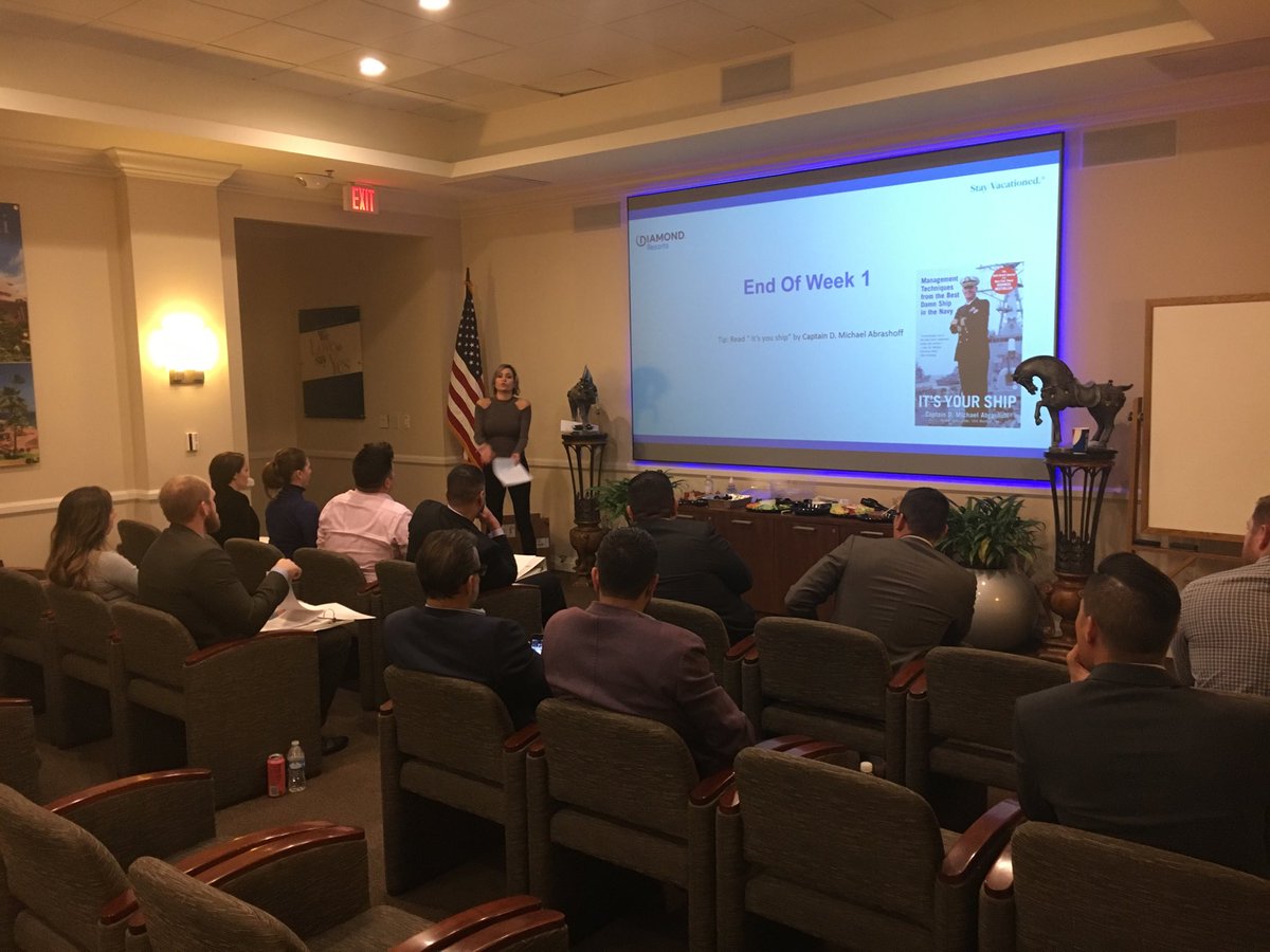 BrandonAPrince1's tweet photo. Diana Chehab facilitating our kick off to the seven week program @diamondresorts  POLO TOWERS "LOTW" 💎 Leaders On Their Way ~ Building the bench in all departments for our organization's future LEADERS #EmployerOfChoice #Elevate https://t.co/453dT3sicX