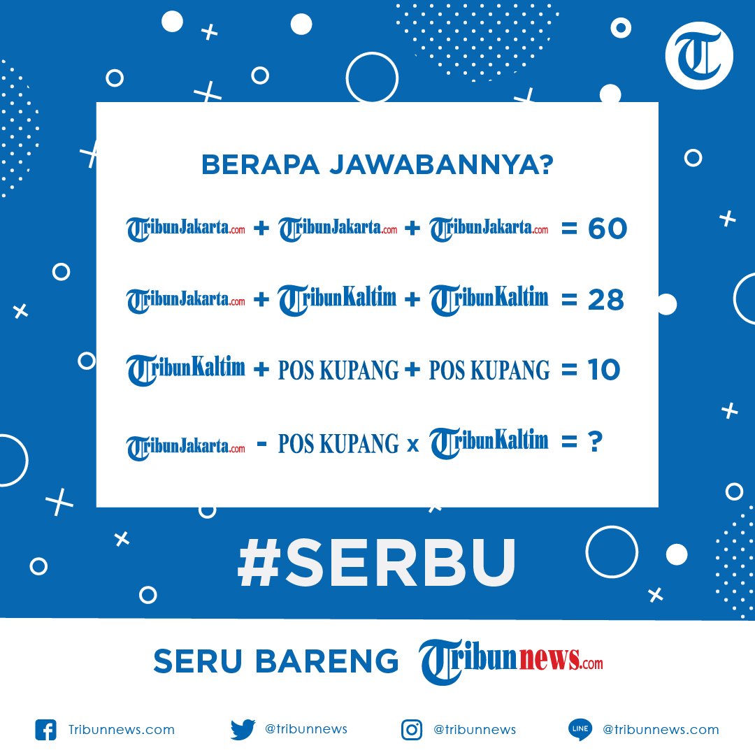 TRIBUNnewscom On Twitter Kamu Jago Matematika Coba Tebak Yuk