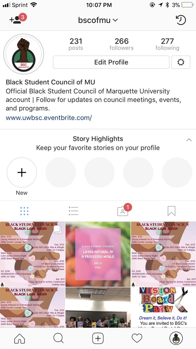 Go follow BSC on IG and watch our instastory from our event tonight! Also, make sure to keep up as we continue our Black Love Week✊🏾
