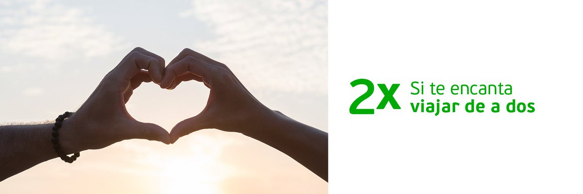 ¡Volvió 2x, Si te encanta viajar de a dos! Aprovecha nuestros paquetes para dos personas desde USD 1319. Compra con tu CMR y obtén hasta $ 200 de descuento adicional ;) Mayor información aquí: bit.ly/2xVIajesF