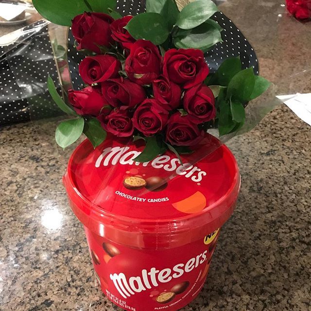 shanerootes's tweet photo. We know how to party for Valentines in this house! The big bucket of @maltesers My Brit kids going nuts the other side of the pond. #idiotabroad #britishcandy #getyourown #scrumptious https://t.co/5zxhj9fpa3