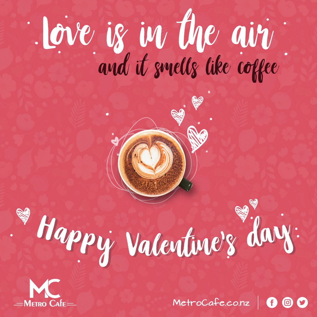metrocafenz's tweet photo. Love is in the air and it smells like coffee 😍
🛎 Yes, we are open!
📍222 Hobson Street, Auckland

#valentinesday #coffelover #coffeelove #loveandcoffee #happyvalentinesday #saintvalentine #saintvalentinesday #loveisintheair #coffeenz #welovecoffe #aucklandcoffee #nzcoffee https://t.co/73pKwPbZBf