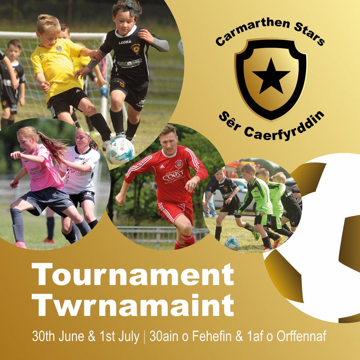 ⚽️TWRNAMAINT NAWR AR AGOR ⚽

Mae yna groeso i dîmoedd, dan 6-16, Merched dan 12/14 &amp; Tîmoedd Hŷn i twrnamaint Sêr Caerfyrddin

Mae’r holl wybodaeth ar y linc isod (Peidiwch CYFLWYNO heblaw bod taliad yn cael ei wneud):
docs.google.com/forms/d/e/1FAI…

carmarthenstarsfestival@gmail.com