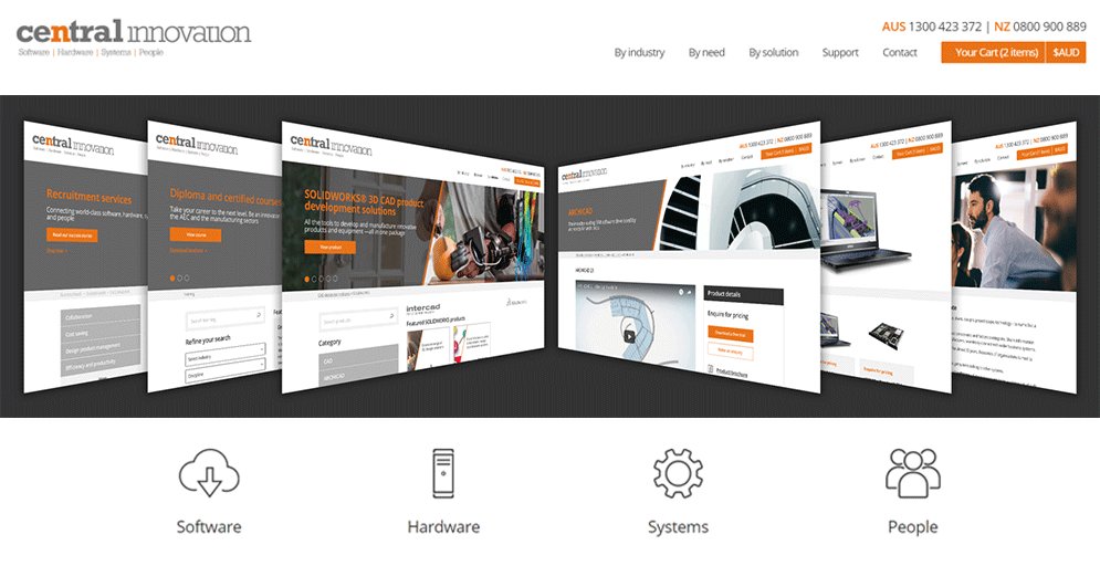 Central Innovation’s new and improved website is live! 
VISIT NOW centralinnovation.com 
Discover how we can partner with you to empower your design process.
Connecting world-class software, hardware, systems and people.