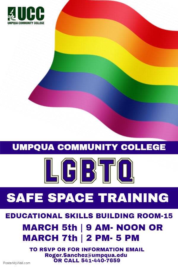 UCC_QSA's tweet photo. Upcoming LGBTQ Safe Space Training https://t.co/GCQwm0Yjl3