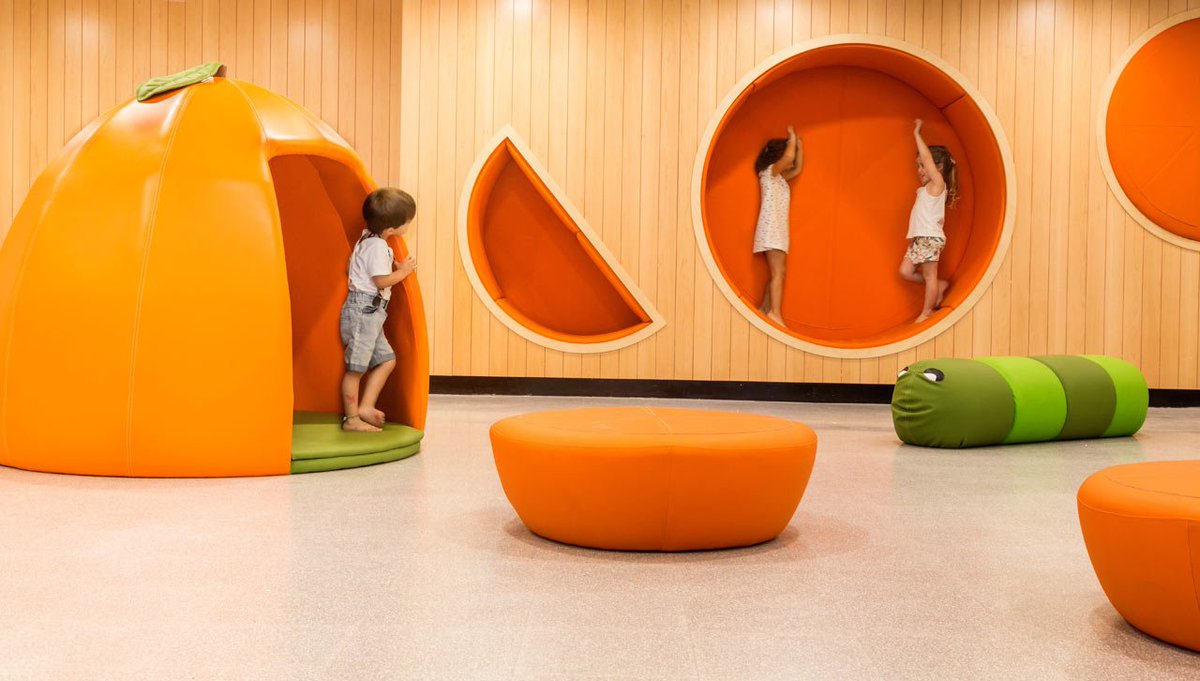 Furnware's tweet photo. Fun and fruity! this bright and colourful kindergarten invites playfulness through its innovative design. https://t.co/uEXyQQKGHg via @designmilk https://t.co/5W7vBMPixm