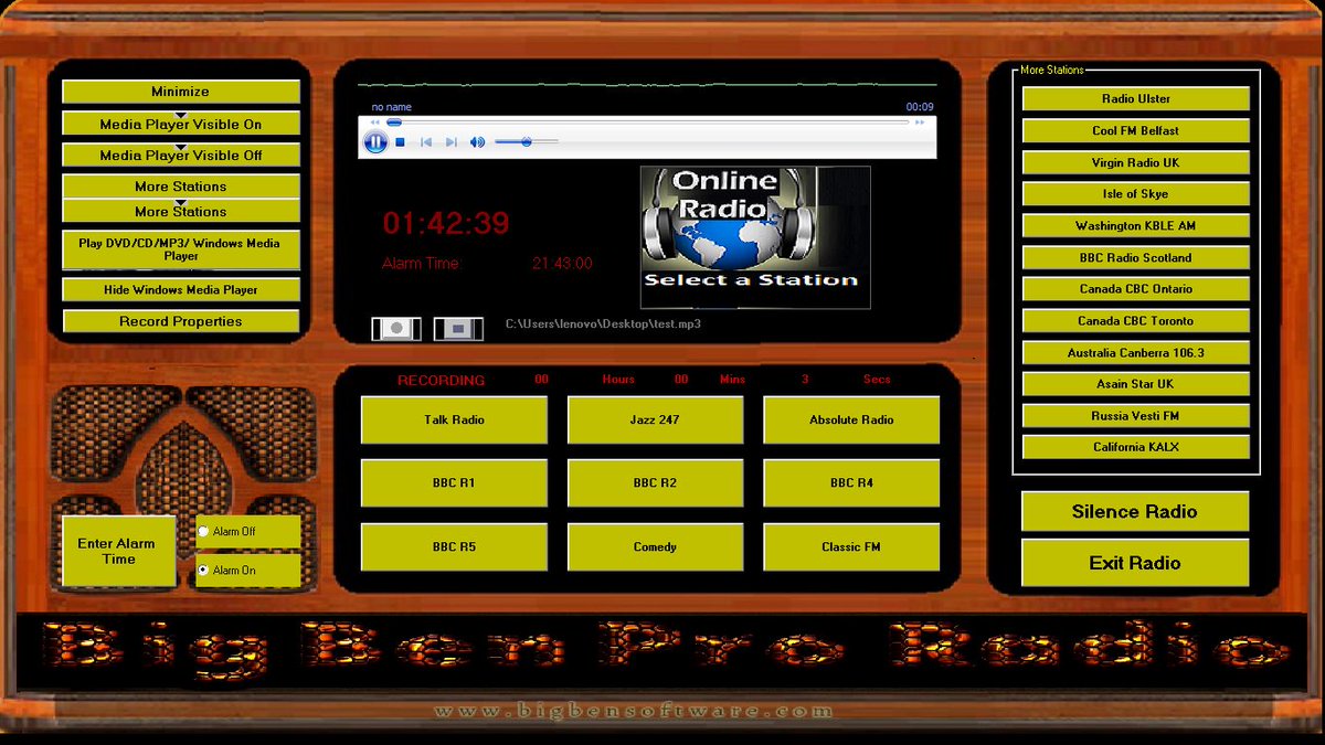 BigBenSoftware's tweet photo. @bigbensoftware https://t.co/dTbXoAlG7l Big Ben Radio Alarm.Register only 28$, Big Ben Windows Application. Record MP3 Audio Streaming Radio to any folder ! #RIPMowzeyRadio #BabysFirstAmazon #Vision #talkradio Install all files #rt #lbc #startup #usa #UKIP #talkradio #LBC https://t.co/SRX2auyaOP