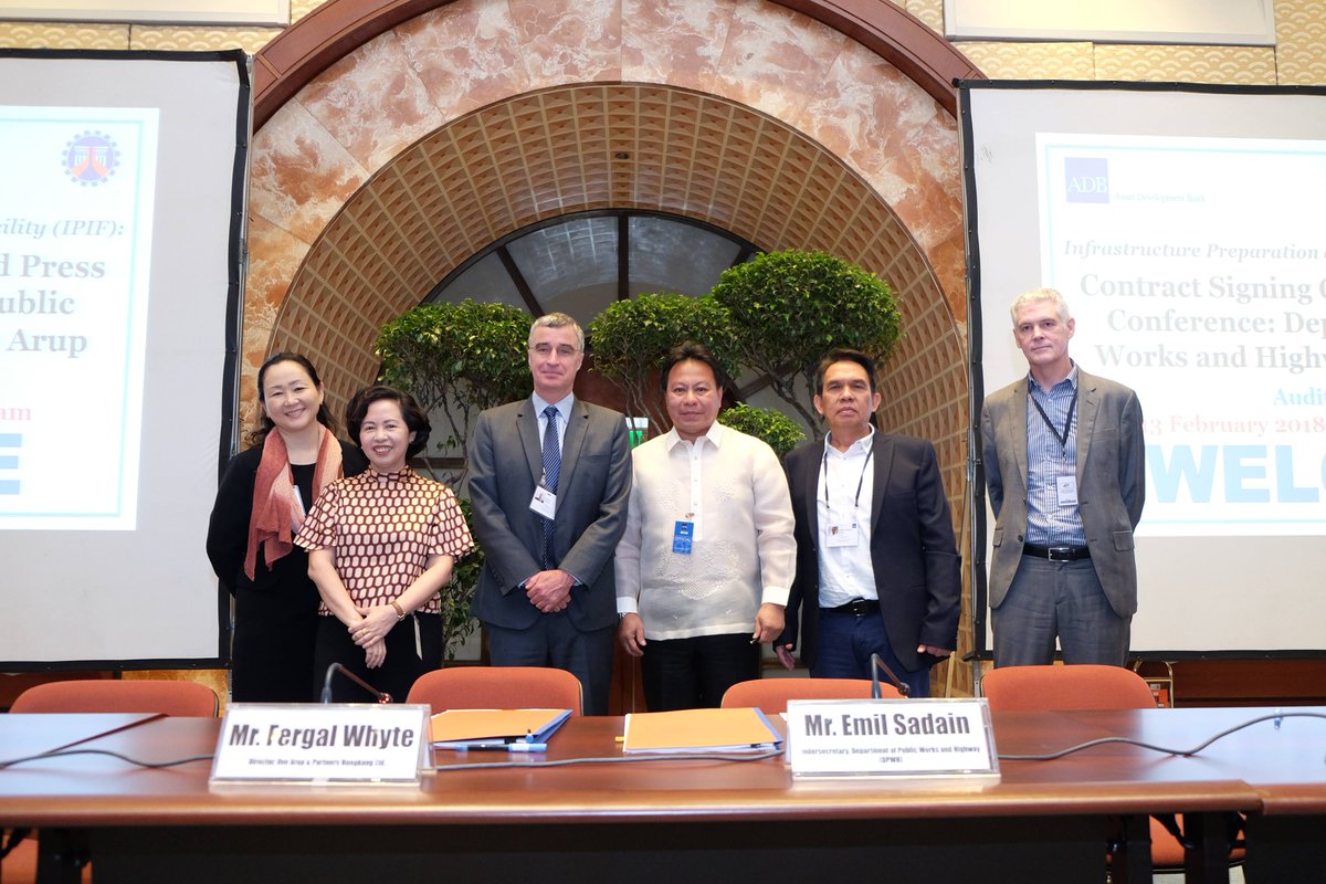 ADBPhilippines's tweet photo. .@DPWHph Hong Kong’s Arup for infrastructure program https://t.co/YazHF0EuFI via @gmanews #BuildBuildBuild @ArupGroup https://t.co/24W5MCBJGu