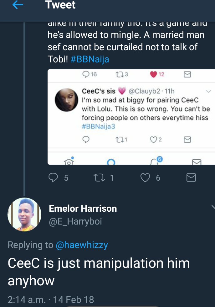 VARRoom's tweet photo. 😭😭😭 see what Tobi and BamBam drama with Cee C has caused oo...#BoyBye #bbnaija #DoubleWahala #Ceebi https://t.co/dexeqwDaqC