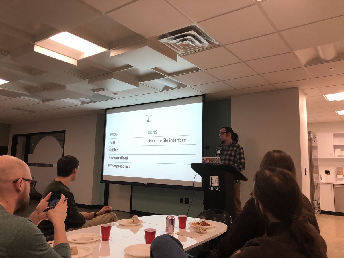 garret_s's tweet image. Great session on #Git by @jaw6 at tonight’s @mplsjrdevs meet-up!
#CommitOften #mplsjrdevs