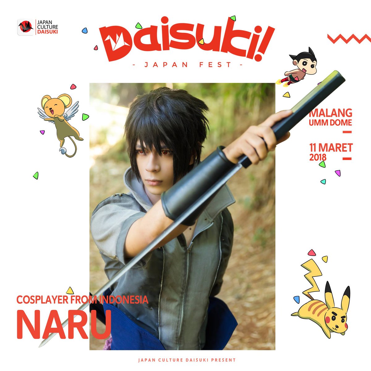 Weambloo's tweet photo. #Malang 11 Maret 2018 "Daisuki! Japan Fest" di UMM DOME, with @ZainalNaru Dia adalah WCS representatif Indonesia pada 2014 ~ Kompetisi cosplay tingkat dunia~ https://t.co/ioWEPqM3sR