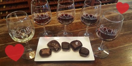 Stop by tomorrow for a Valentine's wine and chocolate pairing! Chocolates from local favorite The Chocolate Cow. #Sonoma #ValentinesDay #winewednesday #winelover #chocolate