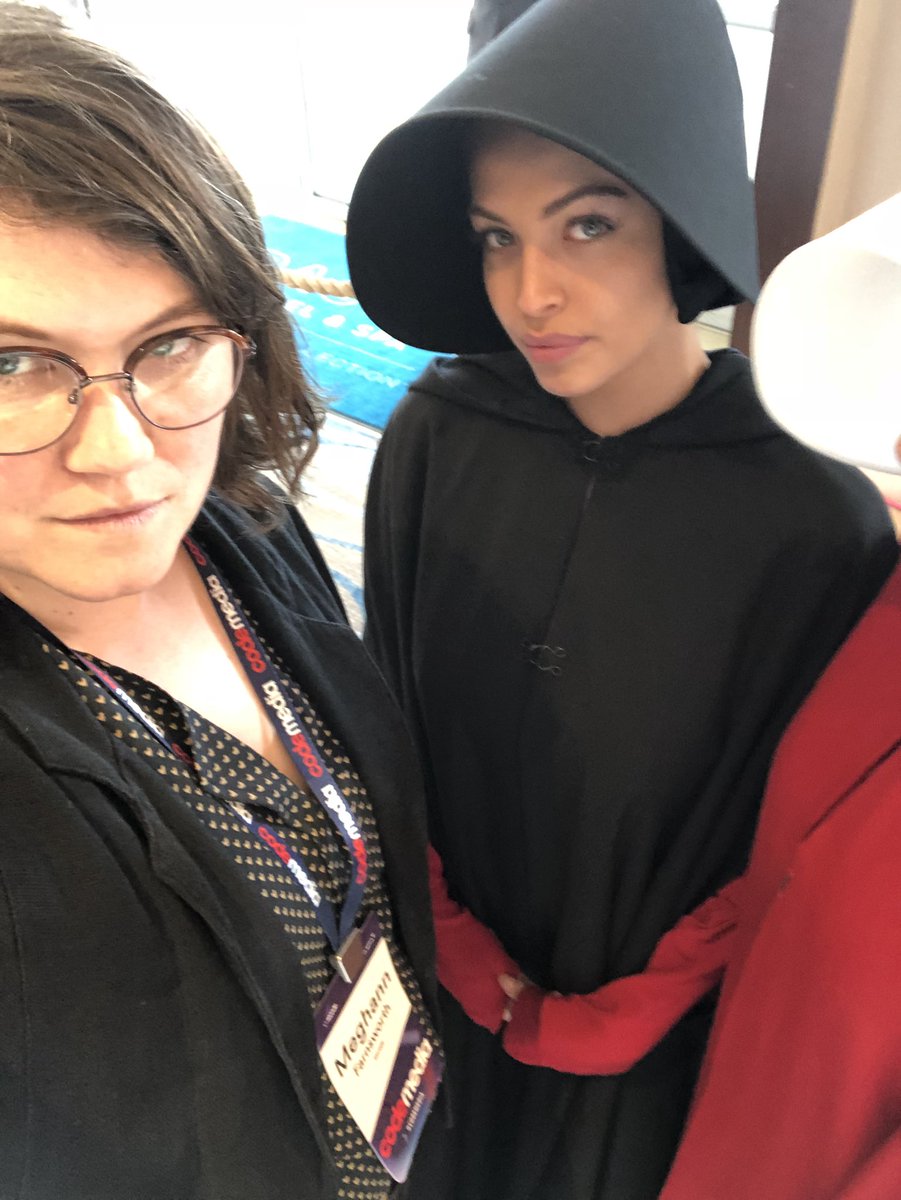 mtfarnsworth's tweet image. I met a handmaid and I cannot underscore how pumped I am. #codemedia