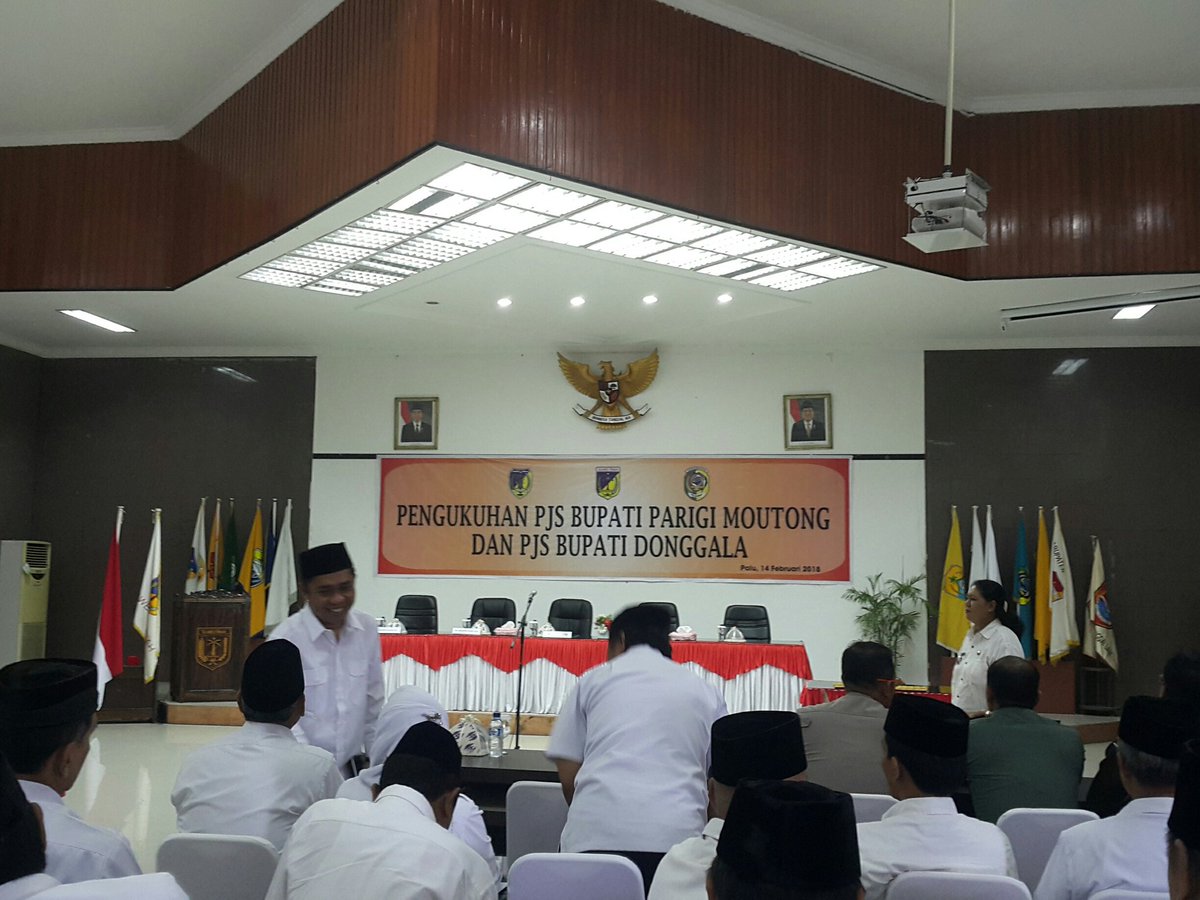 Proses pengukuhan Pjs Bupati Donggala dan Parigi Moutong, diduduki oleh orang2 yang sangat tepat.... Alhamdulillah