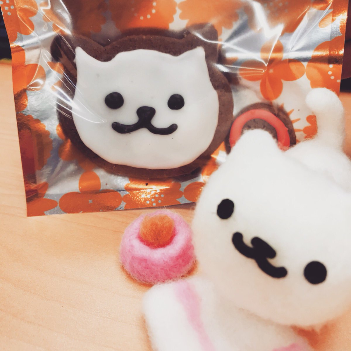 ট ইট র デアゴスティーニ ジャパン バレンタインもねこあつめ バレンタイン ねこ 猫 ねこあつめ しろねこさん ニードルフェルトでねこあつめ クッキー