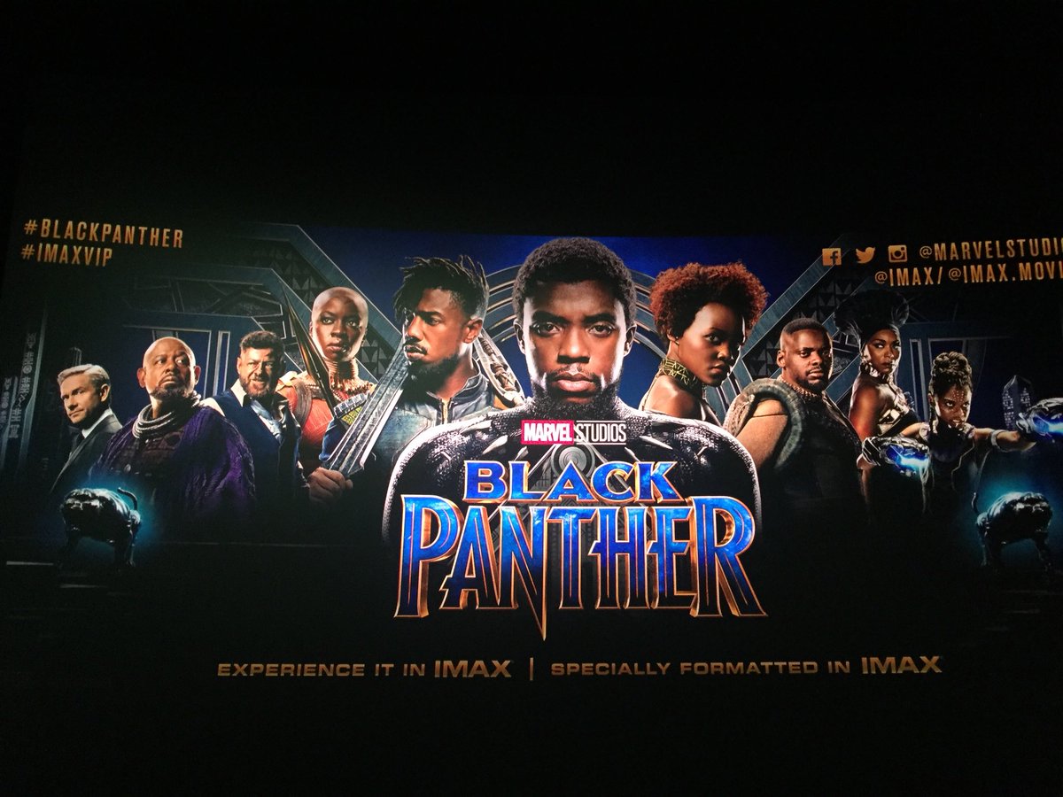 Let’s do this! #BlackPanther #IMAXVIP