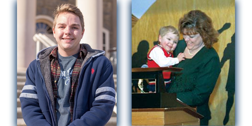 DailyCollegian's tweet photo. First he was their THON child. Now, Alex Miller is a part of the Phi Gamma Nu fraternity at Penn State https://t.co/WFNffwLyRg https://t.co/Vy8mpjfuYO