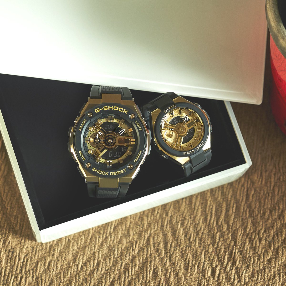 GSHOCK_OFFICIAL's tweet photo. Happy Valentine's Day！

#g_shock #baby_g #pairmodel #g_steel #g_ms #gst400 #msg400 #valentinesday https://t.co/vM5GEIWnww