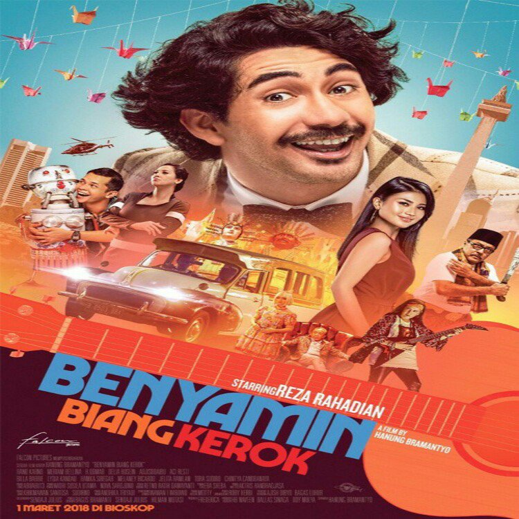 apa ciri khas benyamin yang dijiplak ame reza rahadian di film benyamin biang kerok?.. #temenan #kuisfilmbenyaminbiangkerok <a href="/FalconPictures_/">Falcon Pictures</a>