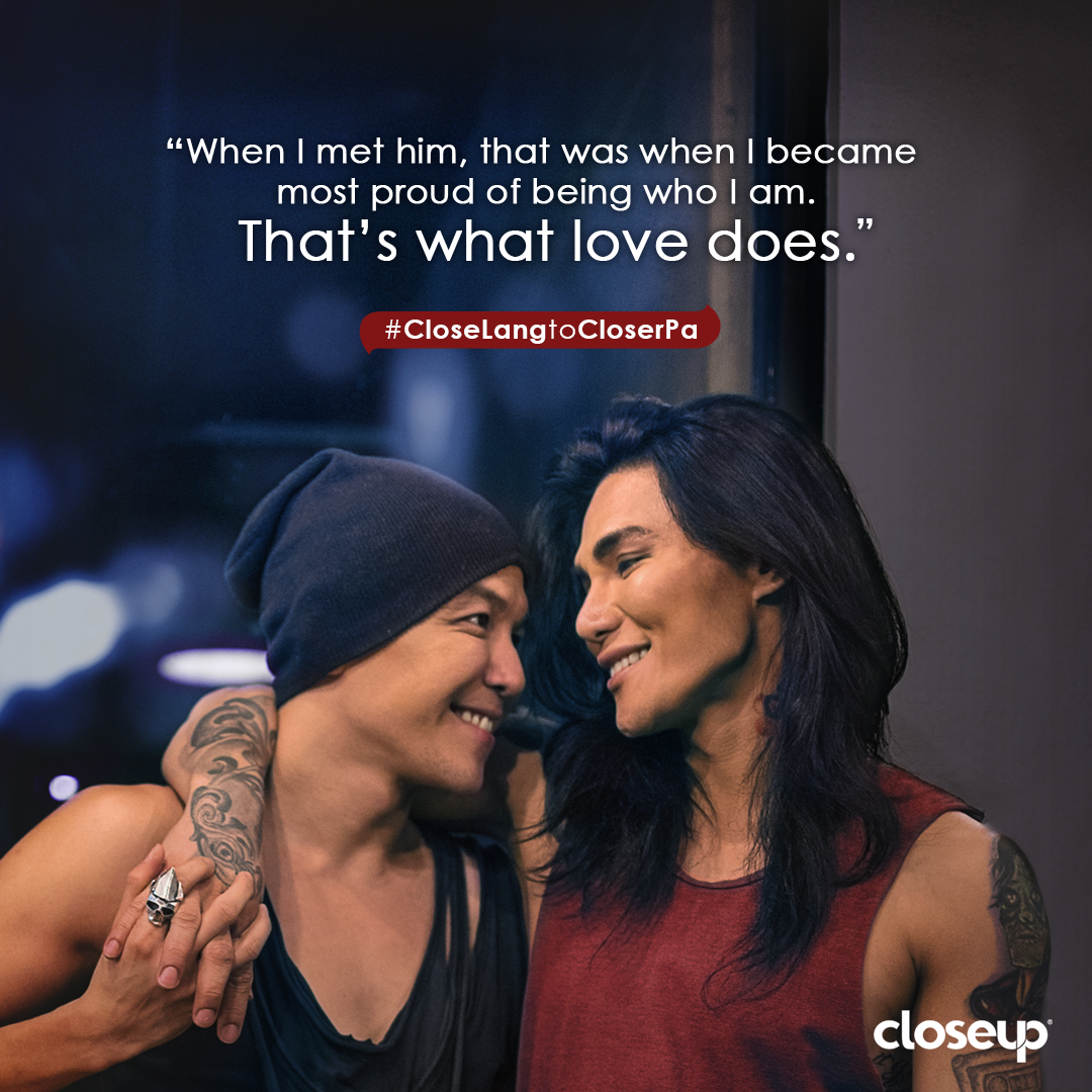 CloseupPH's tweet image. Love gives you the courage to break all barriers and #GetCloser than ever.

Be brave, share your #CloseLangToCloserPa story below!