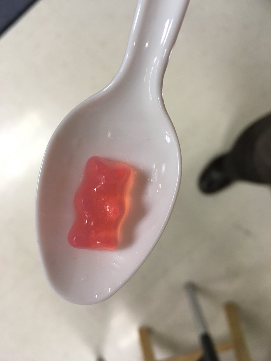 Miss_Garland_4's tweet photo. 🔎Results of our Gummy Bear Experiment!🔍Which gummy soaked in... Water? Vinegar? Salt water? Baking soda water? #observe👀 #drawconclusions📝 https://t.co/rjd5Z2auHD