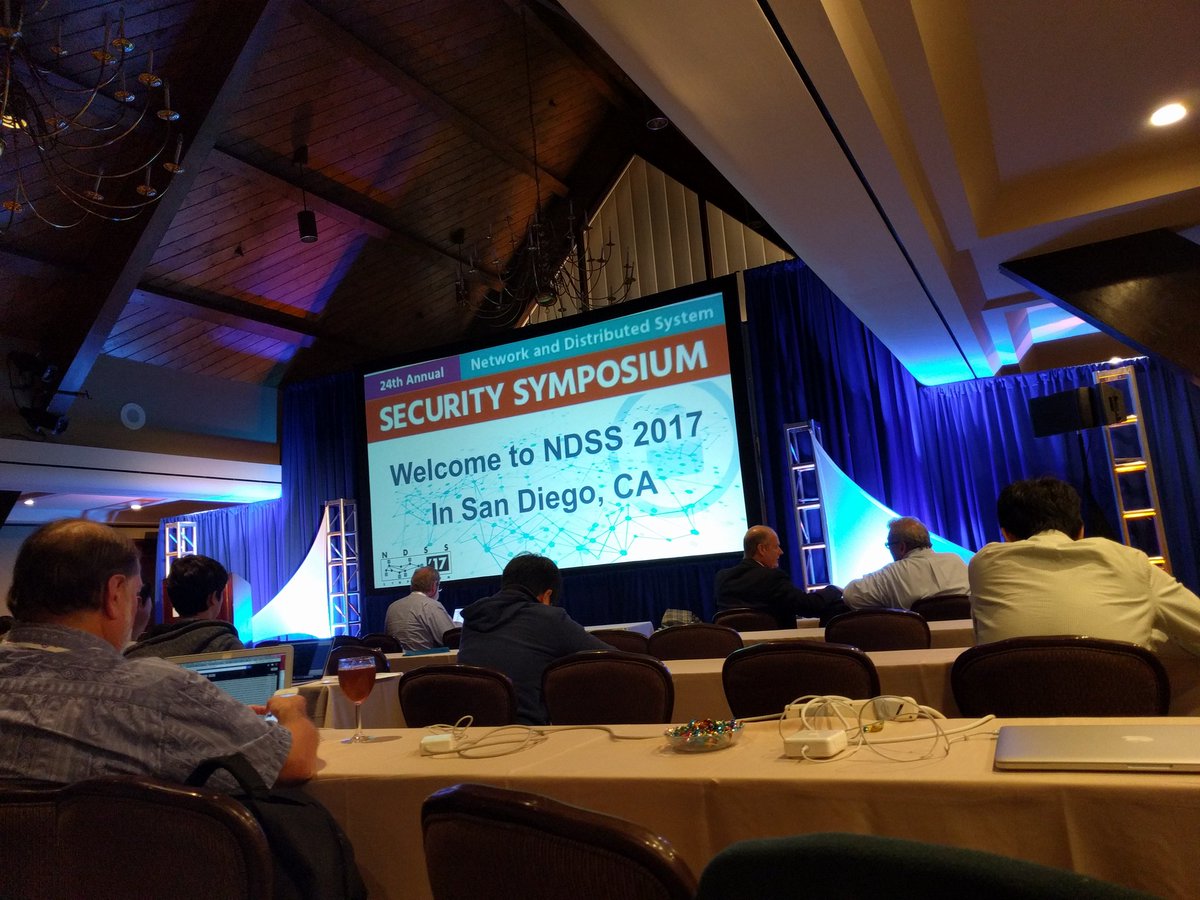trevental's tweet photo. NDSS SYMPOSIUM - San Diego
Annual network &amp; distributed system security symposium
18 - 21 Feb 2018
Catamaran Resort Hotel Spa ,San Diego, United States
https://t.co/9fkENQ8tVW

 #ndss17 #ndss18
#ndsssymposium @ndss @treental
@internetsociety @CatamaranResort https://t.co/PJDJkEhRx7