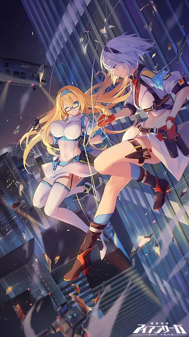 ヒルダ&amp;ケリー
illustrated by Hanasa @Hanasa_Criin 

 #機動戦隊アイアンサーガ 