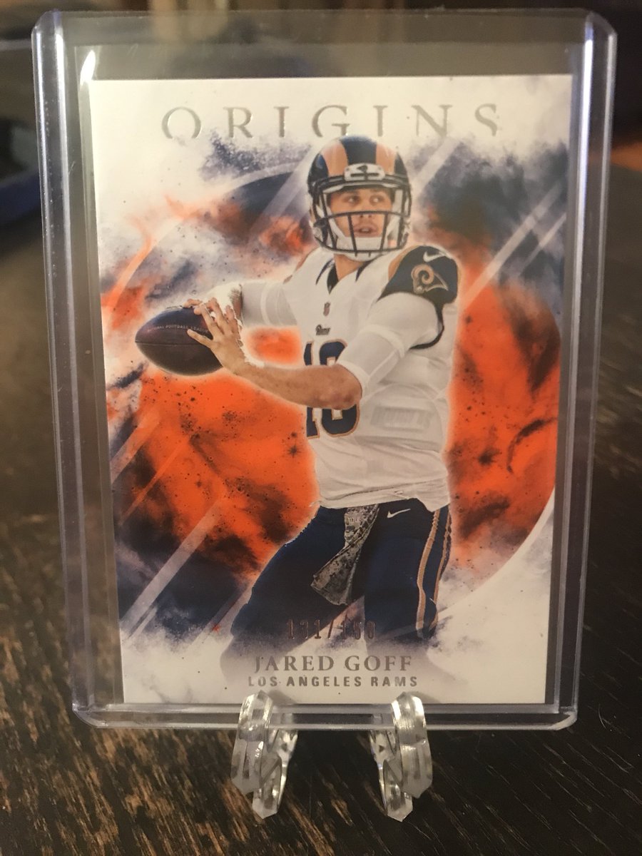 cheapcardsales's tweet image. Jared Goff origins /150.  $2.50
#cheapCards #ccsRams