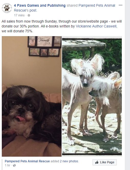 #donate  #rescues 
facebook.com/pamperedpetsre…
