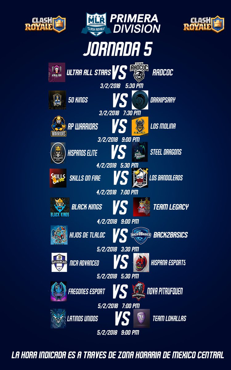 Jornada 5 de la MLR Primera Division #ClashRoyale #MLR
