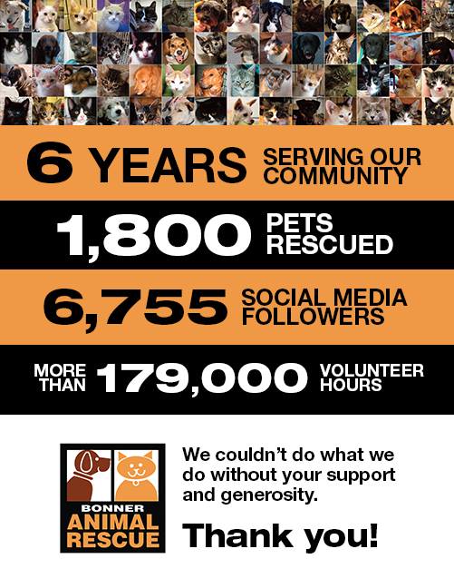 BonnerRescue's tweet photo. We want to thank our faithful followers for all of your support for our organization for the past 6 years!  We wouldn't be what we are today without you!  #thankyou https://t.co/IWG14v5KZt