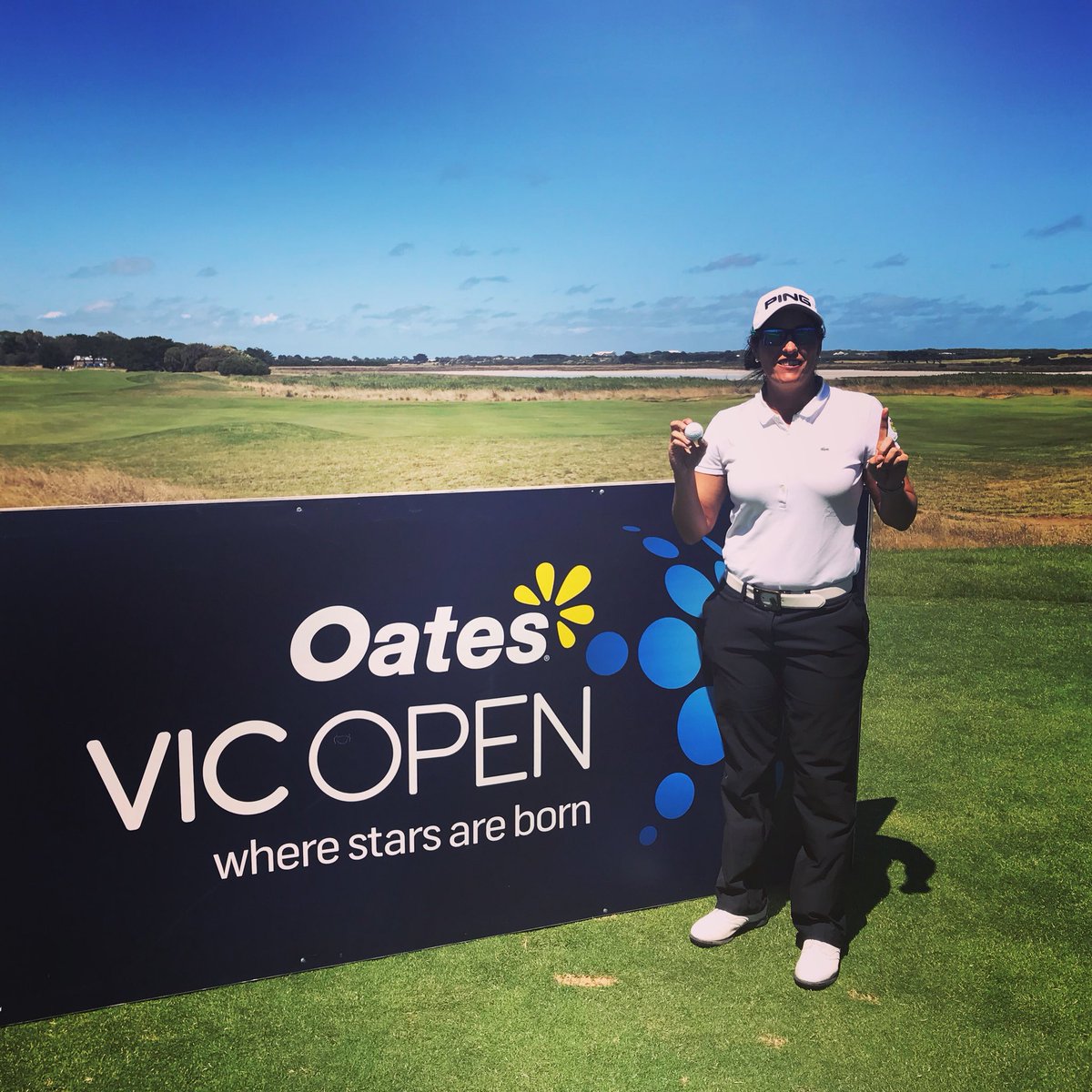 Congratulations to <a href="/carmenalonso6/">carmen alonso</a> who got her 11th hole-in-one @VicOpenGolf on the par-3 7th hole on the Beach Course <a href="/13thbeach/">laura</a> from 96 metres with a PW ⛳️🏌🏼‍♀️👌🏻