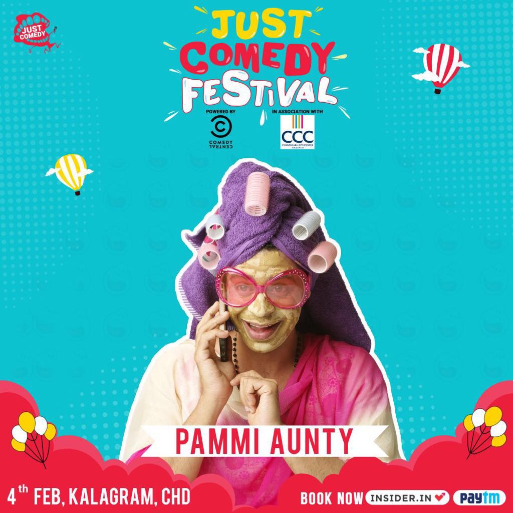 #pammiaunty in Chandigarh...fauran tickets book karaa lo..Mil lo Pammi aunty se aur kar lo heart to heart talks..