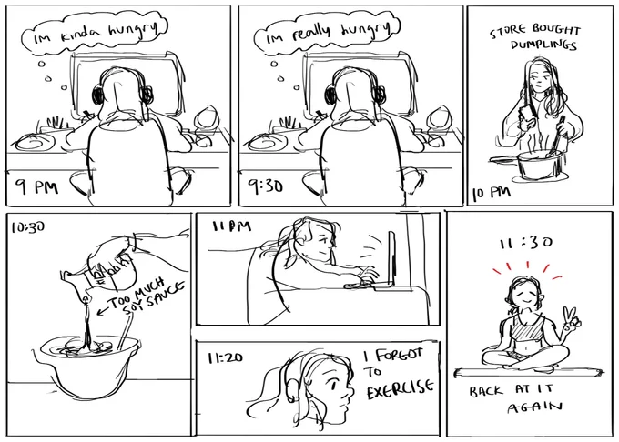 LAST ONE #hourlycomicsday2018 GOODNIGHT 