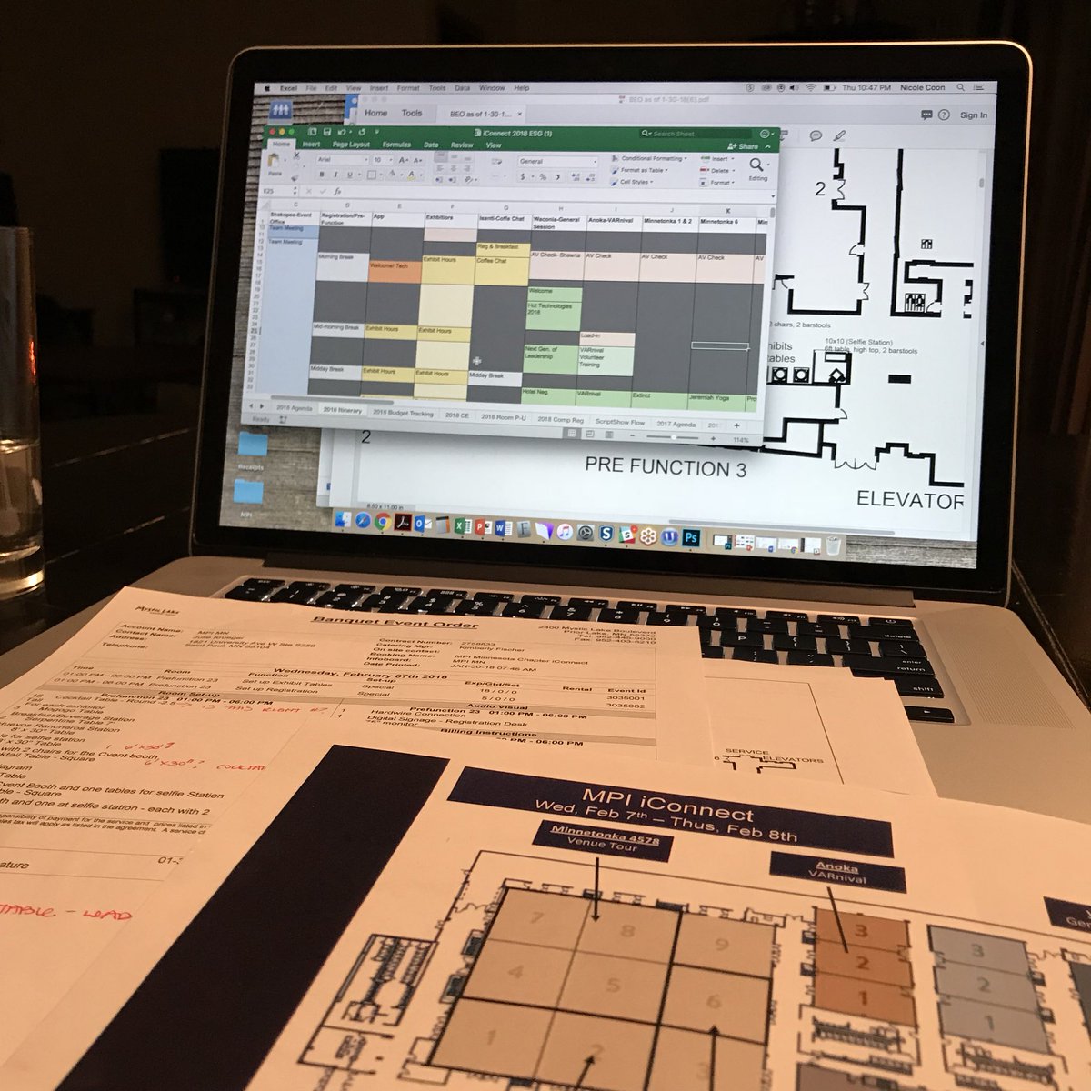 Getting a handle on all the moving (final) pieces, hours and hours of work by dozens of volunteers! <a href="/MPIMN/">MPI MN</a> #iConnect