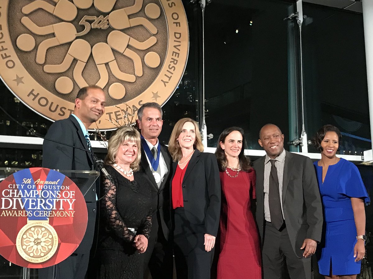 SylvesterTurner's tweet photo. .@HoustonOBO held their 5th annual Champions of Diversity Awards tonight at @GRBCC. 

Congratulations to all the award recipients this evening and to @abc13houston @miyashay for being the Mistress of Ceremonies. https://t.co/UP1vRJaOaG