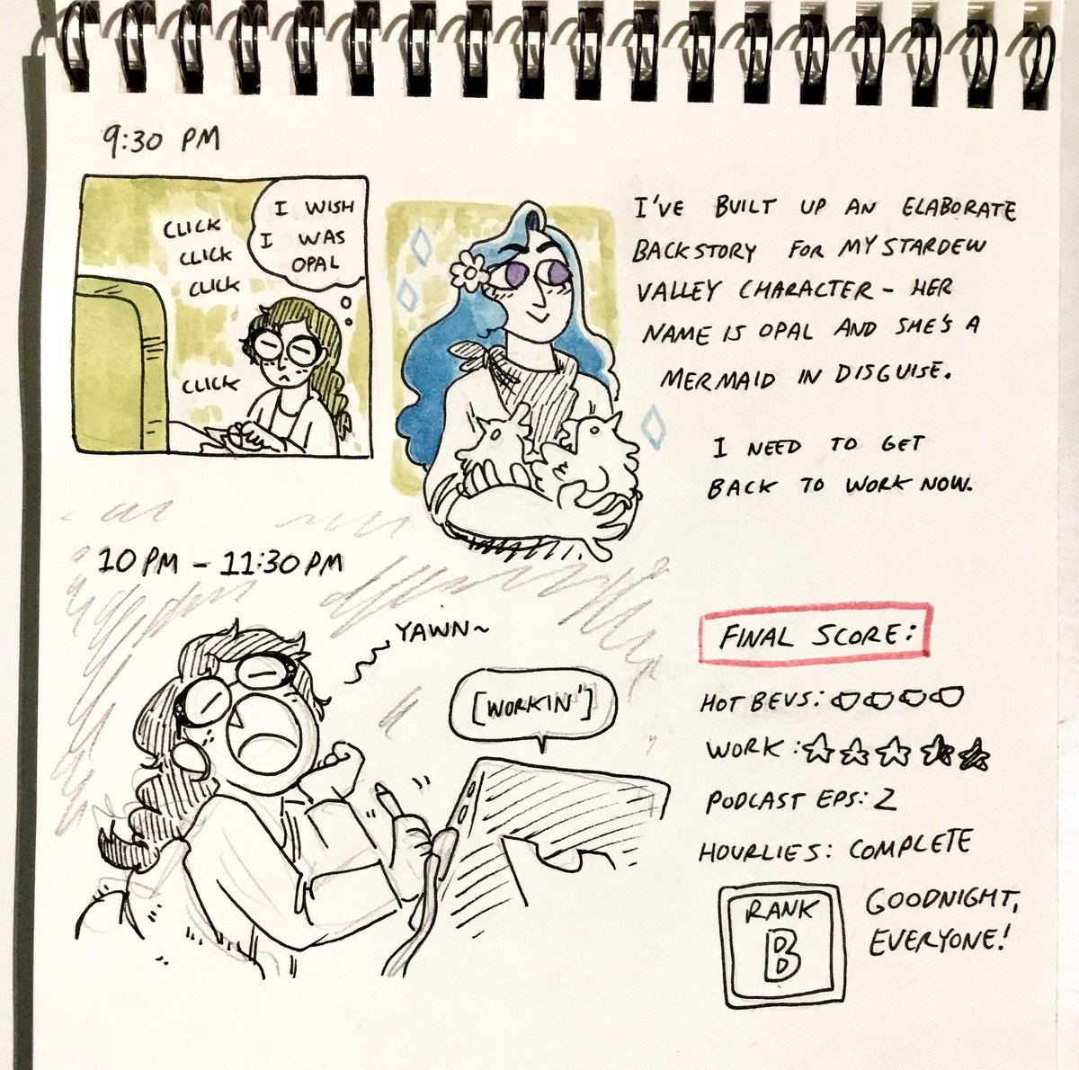 Round 5: full circle! Hope ya'll enjoyed the adventure #hourlycomicday