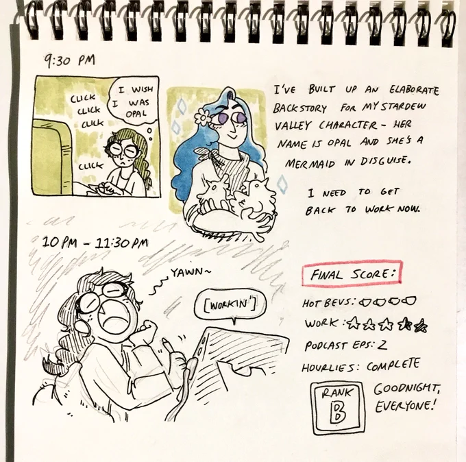 Round 5: full circle! Hope ya'll enjoyed the adventure #hourlycomicday 