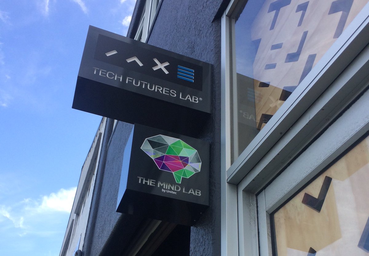 ElinorSapir's tweet photo. Awesome day @TechFuturesLab assessing Masters projects #innovators #entrepreneurs #usingTechForGood https://t.co/aYSDz6y7fS