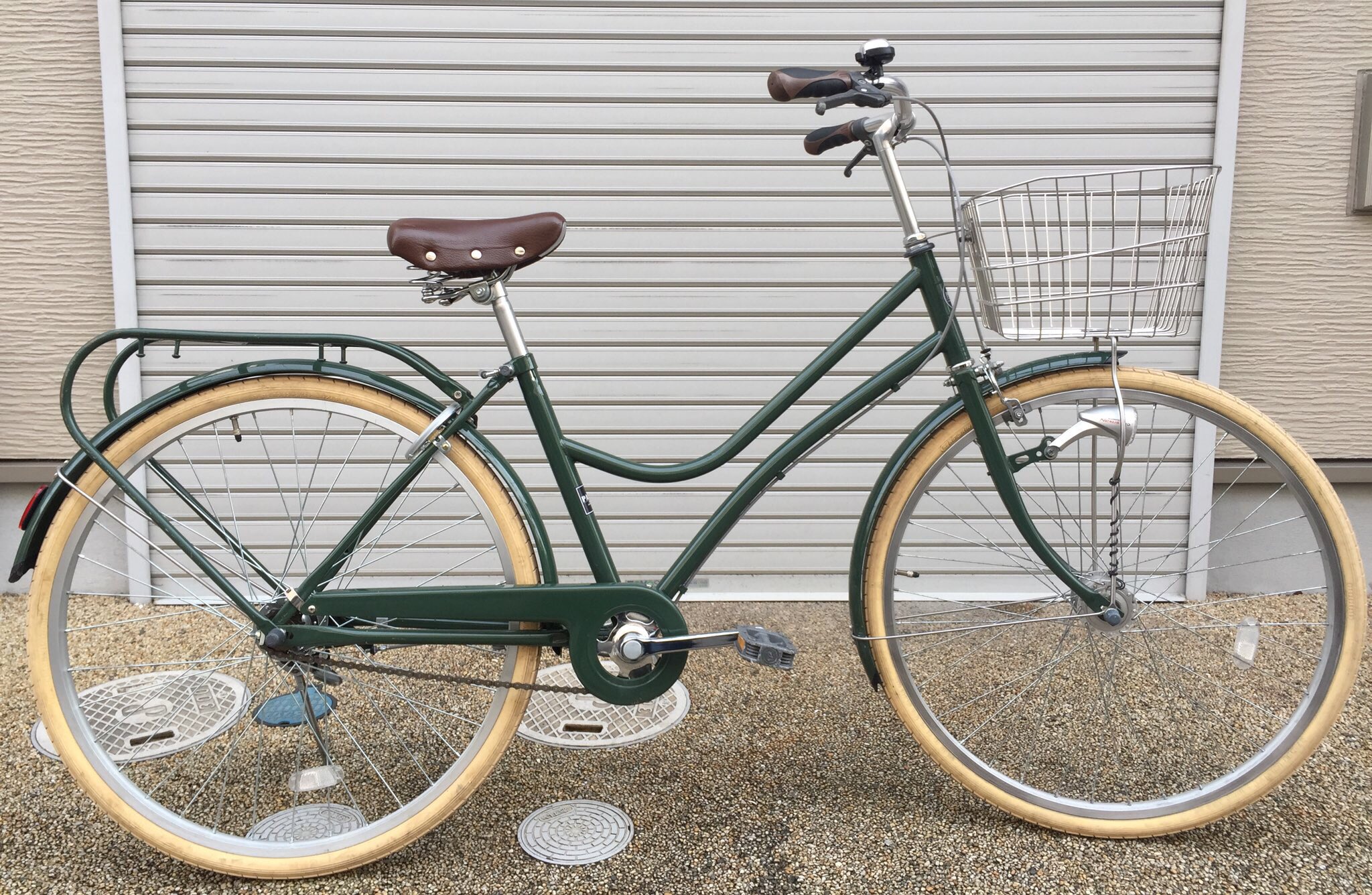 フォルテ 26インチ モスグリーン 自転車 外装6段変速 26型