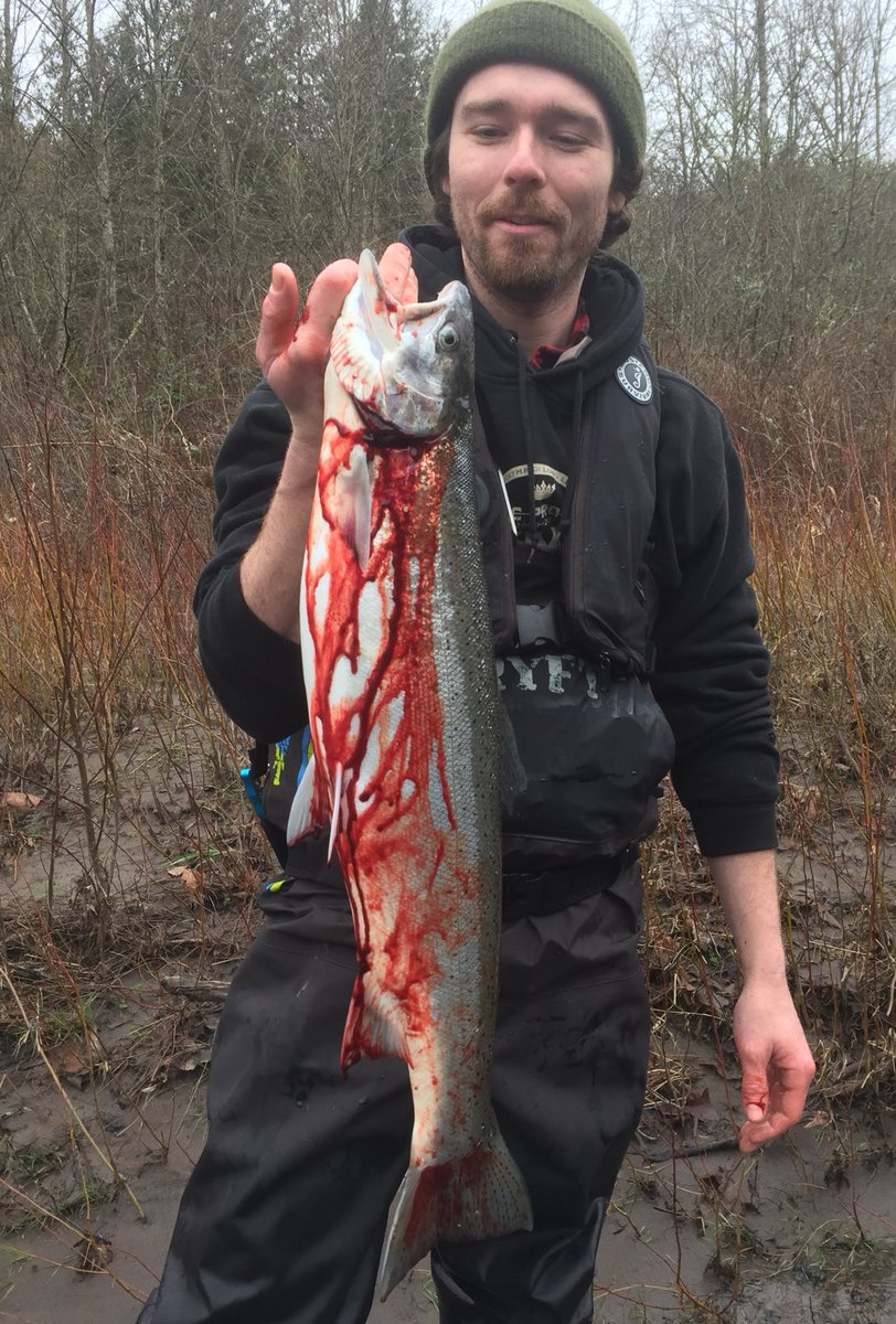 SkysGuide's tweet image. TJ making sure to bleed his catch